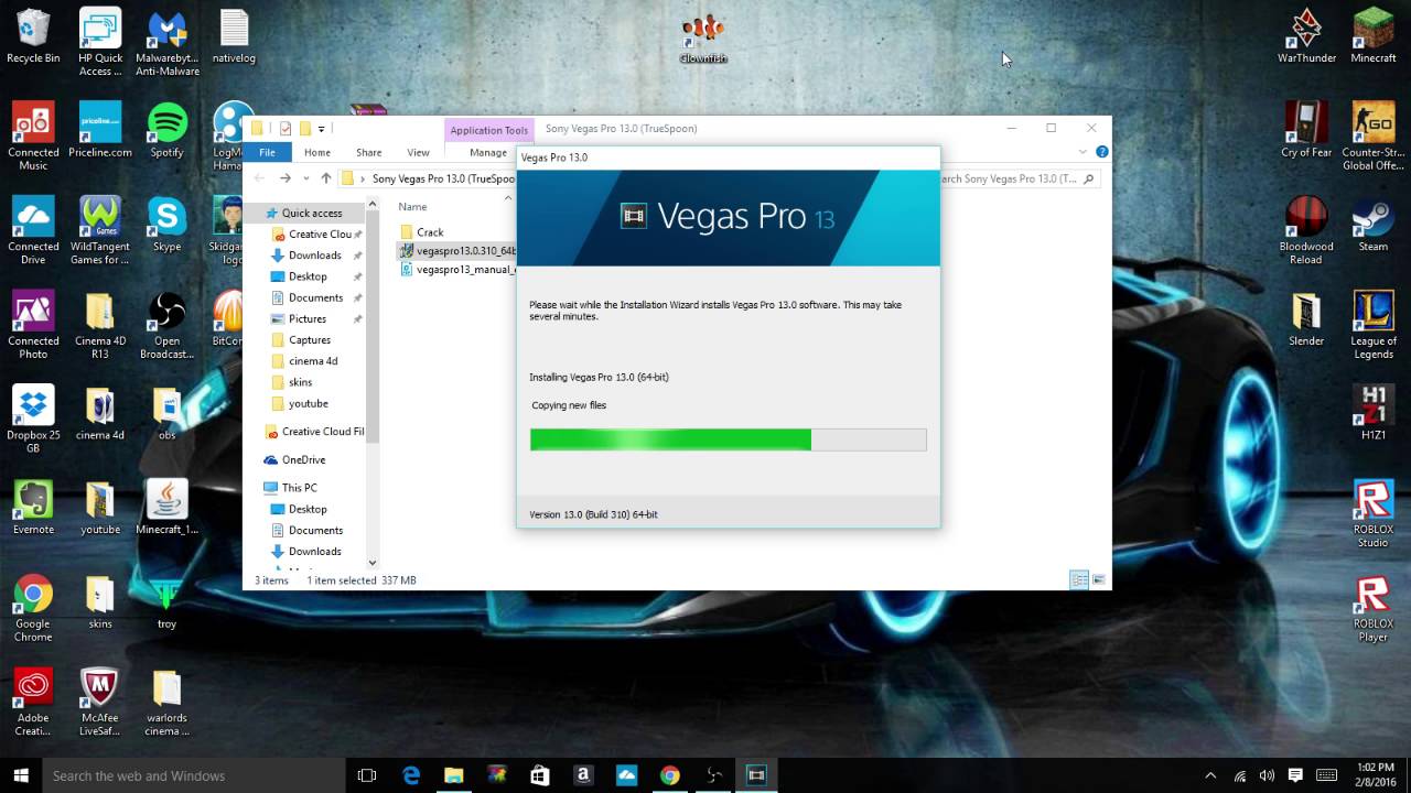 sony vegas pro 16 free download for windows 10